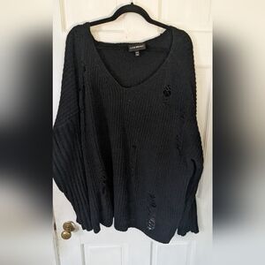 Lane Bryant Distressed Sweater 3x LIKE NEW Make Me an Offer!